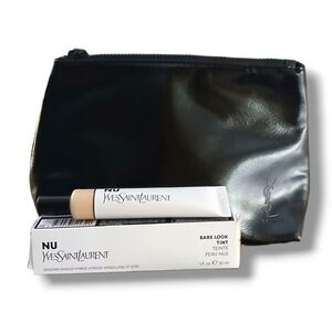 NEW Yves Saint Laurent NU Bare Look Tint & Cosmetic Bag, Shade NU 2